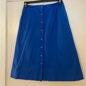 Cobalt Blue Vintage Koret Button Skirt
